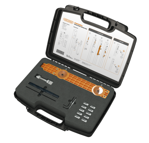 LOCINOX® RHINODRILL - sada nářadí pro montáž zavírače vrat RHINO